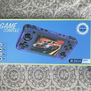 R36H Handheld Game Console - Purple Portable Gaming System